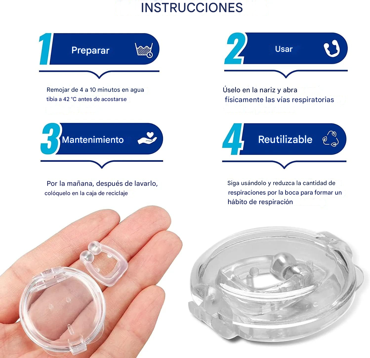 ANTIRONQUIDOS NASAL (4 UNIDADES)