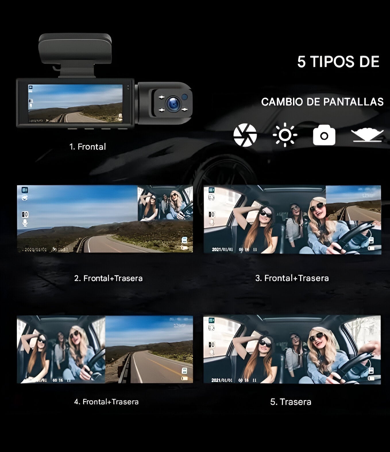 CAMARA PARA CARROSWIFI TRAFFIC RECORDER HD