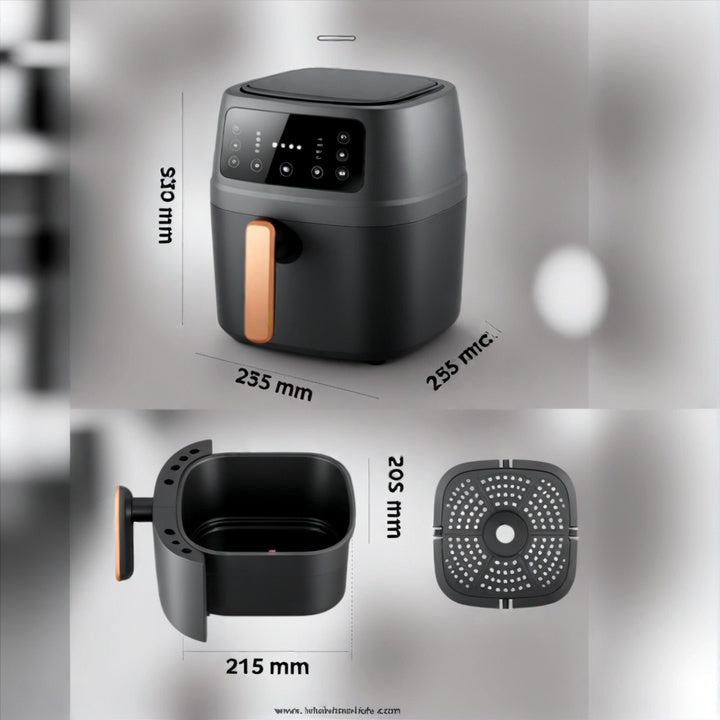 FREIDORA 8LTS SILVERCREST DIGITAL S-18 NEGRA