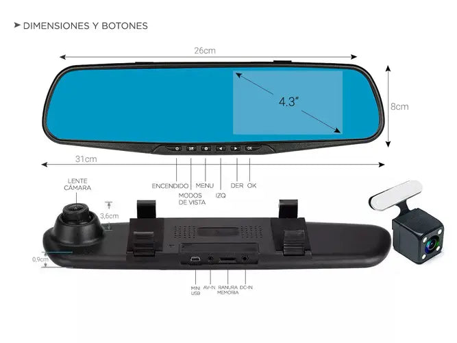 CAMARA PARA CARRO 3 EN 1