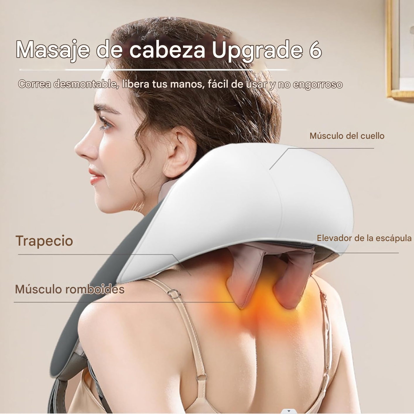 MASAJEADOR DE CUELLO AJUSTABLE