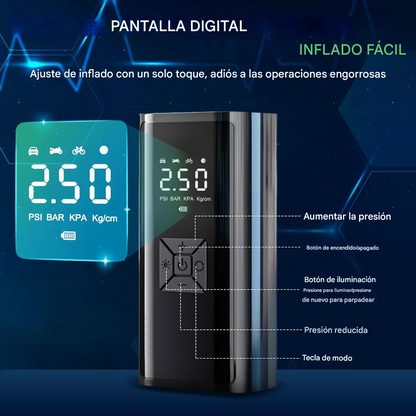 COMPRESOR DE AIRE CON WIRELESS DIGITAL EG-216