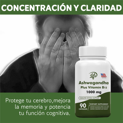 ASHWAGANDHA PLUS VITAMIN B12 1000MG