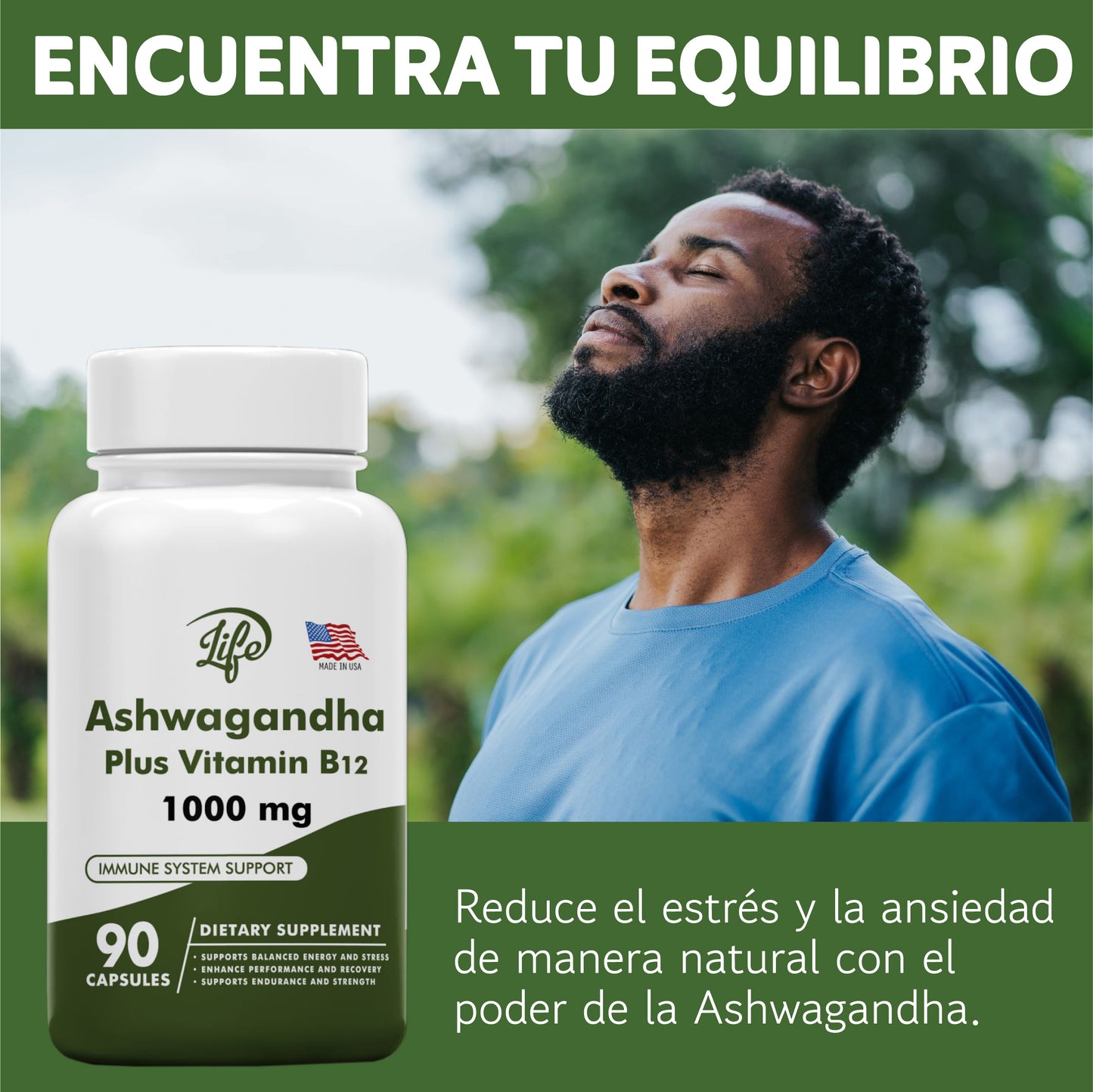 ASHWAGANDHA PLUS VITAMIN B12 1000MG