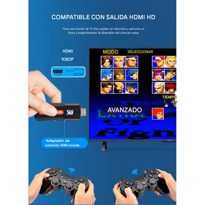 CONSOLA GAME Y TV STICK 5G HDMI 8K